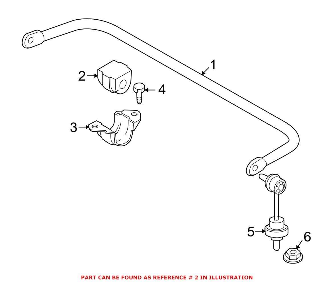 BMW Sway Bar Bushing - Rear (13mm) 33556761002